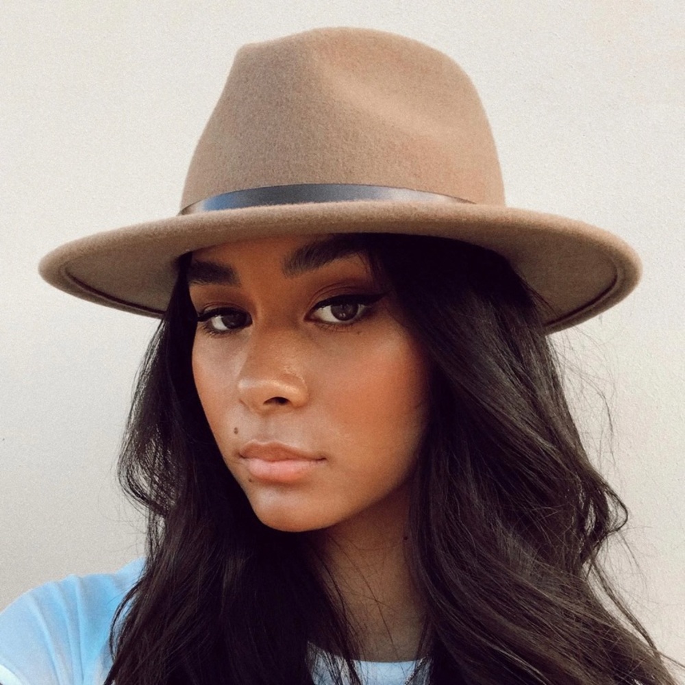 NWT Brixton Messer Fedora - Heather Natural